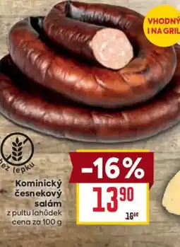 Billa Kominický česnekový salám nabídka