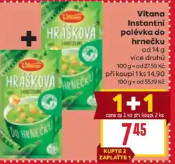 Billa Vitana Instantní polévka do hrnečku nabídka
