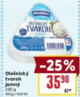 Billa Olešnický tvaroh jemný nabídka