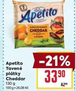 Billa Apetito Tavené plátky Cheddar nabídka