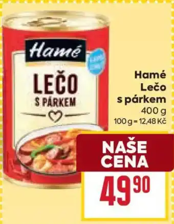 Billa Hamé Lečo s párkem nabídka