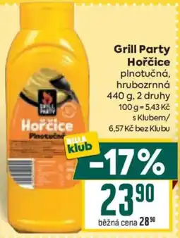 Billa Grill Party Hořčice nabídka