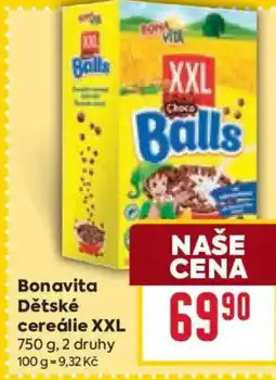 Billa Bonavita Dětské cereálie XXL nabídka