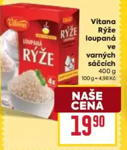 Billa Vitana Rýže loupaná ve varných sáčcích nabídka