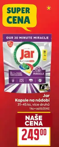 Billa Jar Kapsle na nádobí nabídka