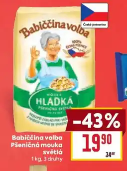 Billa Babiččina volba Pšeničná mouka světlá nabídka