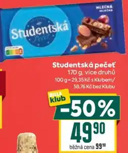 Billa Studentská pečeť nabídka