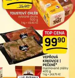 Flop VEPŘOVÁ KRKOVICE | PEČENĚ⭑ marinované plátky nabídka
