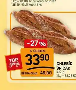 Flop CHLEBÍK ŠPIČÁK nabídka