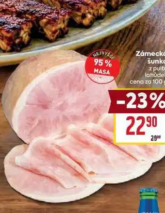 Billa Zámecká šunka z pultu lahůdek cena za nabídka
