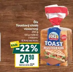 Billa Ölz Toustový chléb vícezrnný nabídka