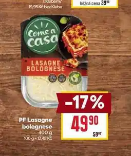 Billa PF Lasagne bolognese nabídka