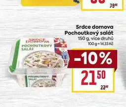 Billa Srdce domova Pochoutkový salát nabídka