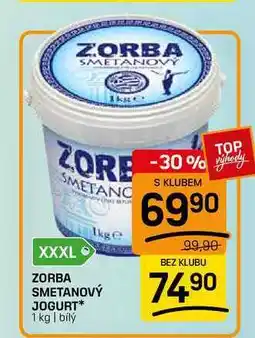 Flop ZORBA SMETANOVÝ JOGURT* 1 kg | bílý nabídka