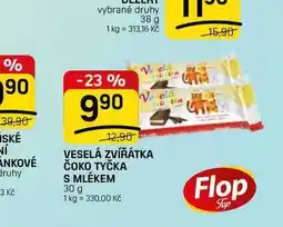 Flop VESELÁ ZVÍŘÁTKA ČOKO TYČKA S MLÉKEM nabídka