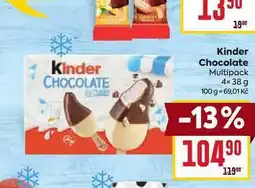 Billa Kinder Chocolate Multipack nabídka