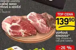 Flop VEPŘOVÁ KRKOVICE* 1 kg, chlazená, vakuově balená nabídka