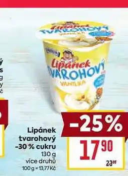 Billa Lipánek tvarohový -30% cukru nabídka