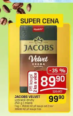 Flop JACOBS VELVET vybrané druhy nabídka