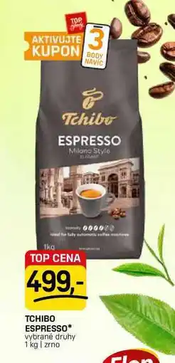 Flop TCHIBO ESPRESSO* vybrané druhy 1 kg | zrno nabídka