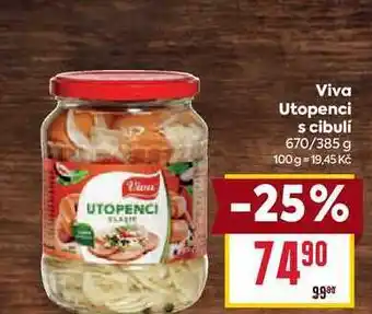 Billa Viva Utopenci s cibuli 670/385 g nabídka