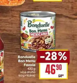 Billa Bonduelle Bon Menu Fazole nabídka
