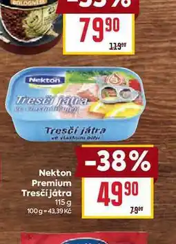 Billa Nekton Premium Tresčí játra nabídka