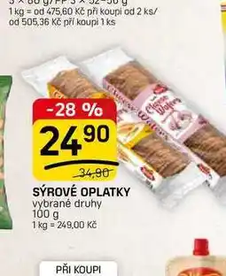 Flop SÝROVÉ OPLATKY vybrané druhy nabídka