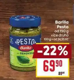 Billa Barilla Pesto od nabídka