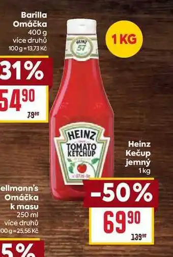 Billa Heinz Kečup jemný nabídka
