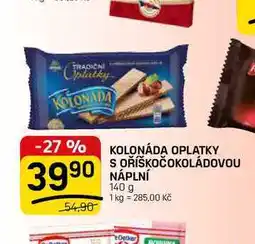 Flop KOLONÁDA OPLATKY S OŘÍŠKOČOKOLÁDOVOU NÁPLNÍ nabídka