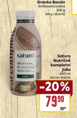 Billa Saturo Nutričně kompletní jídlo nabídka