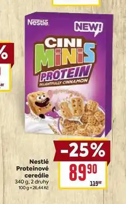 Billa Nestlé Proteinové cereálie nabídka