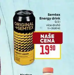 Billa Semtex Energy drink nabídka