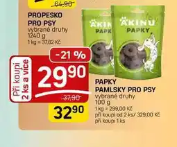 Flop PAPKY PAMLSKY PRO PSY vybrané druhy nabídka