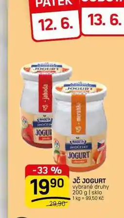 Flop JČ JOGURT vybrané druhy nabídka