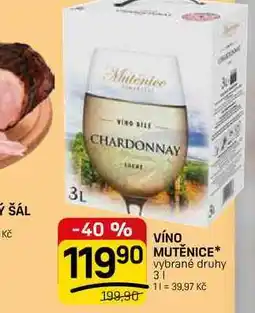 Flop VÍNO MUTĚNICE* vybrané druhy nabídka