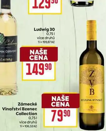 Billa Zámecké Vinařství Bzenec Collection nabídka