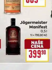 Billa Jägermeister Manifest nabídka