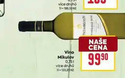 Billa Víno Mikulov nabídka
