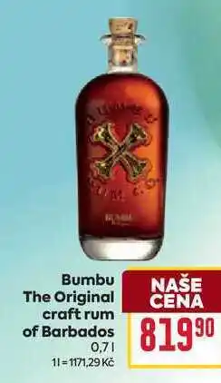 Billa Bumbu The Original CENA craft rum of Barbados nabídka