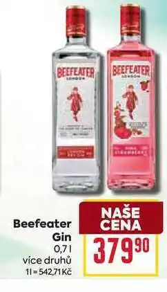Billa Beefeater Gin nabídka