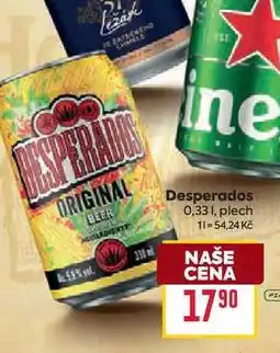Billa Desperados 0,33l, plech nabídka