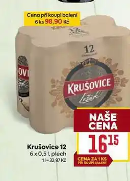 Billa Krušovice 12 6 x 0,51, plech nabídka