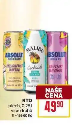 Billa RTD plech nabídka