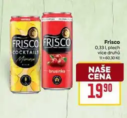 Billa Frisco 0,33l, plech nabídka