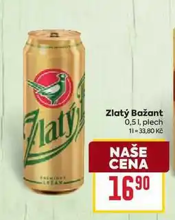Billa Zlatý Bažant 0,51, plech nabídka
