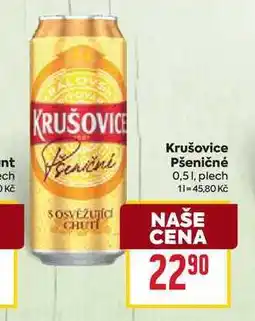 Billa Krušovice Pšeničné 0,51, plech nabídka