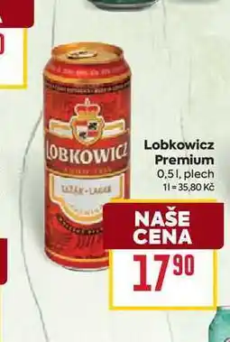 Billa Lobkowicz Premium 0,51, plech nabídka