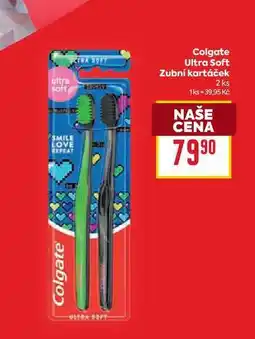 Billa Colgate Ultra Soft Zubní kartáček 2 ks nabídka